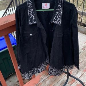 Fancy black bejeweled jacket